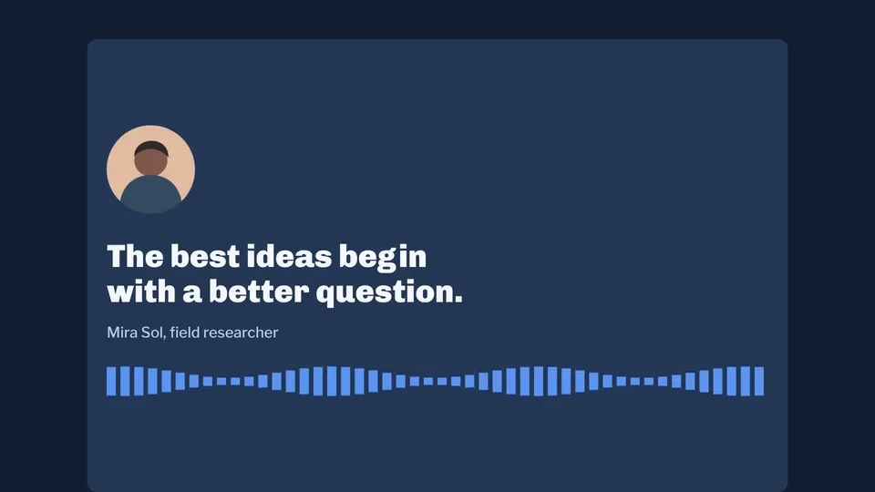 Quote Card + Audiogram, a motion graphic rendered by Eddie